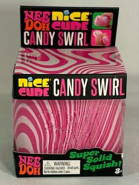 [BRAND NEW] NEE DOH NICE CUBE CANDY SWIRL SUPER SOLID SQUISH! VIRAL SQUISHY TOY